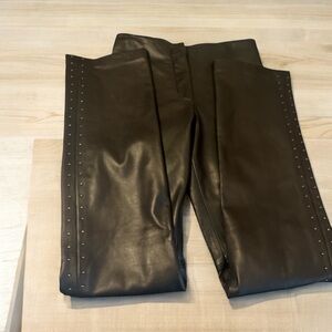 Danier Black Leather Pants sz 0